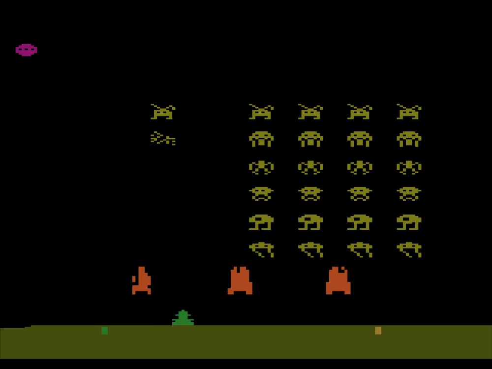 Gameplay of Space Invaders for Atari 2600